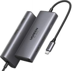 Ugreen adapter, 6v1, USB C, Dual HDMI 4K@60Hz, 100W PD (15852)