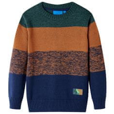 Greatstore Otroški pulover pleten večbarven 116