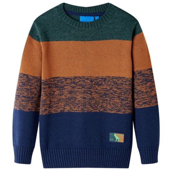 shumee Otroški pulover pleten večbarven 92