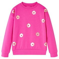 shumee Otroški pulover temno roza 92