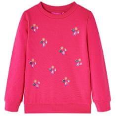 shumee Otroški pulover živo roza 116