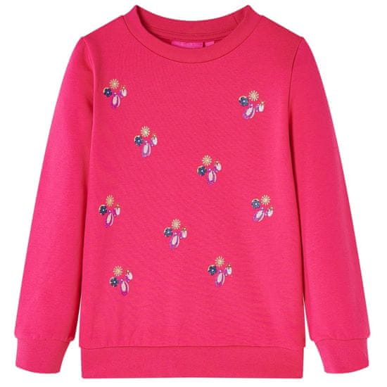 shumee Otroški pulover živo roza 116