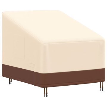 shumee Prevleka za vrtni sedež bež 79x97x48/74 cm 600D oxford