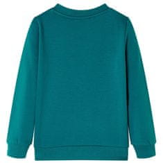 shumee Otroški pulover temno zelen 104
