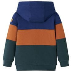 Vidaxl Otroški pulover s kapuco in zadrgo 104