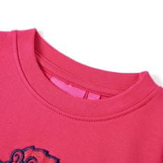 Greatstore Otroški pulover živo roza 92