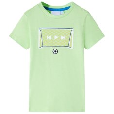 shumee Otroška majica s kratkimi rokavi svetlo zelena 92