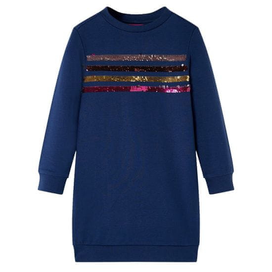 Greatstore Otroški pulover mornarsko modra 104