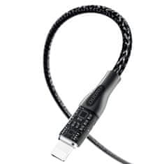 DUDAO L22X 3in1 kabel USB - USB-C / microUSB / Lightning 120W, siva
