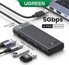 Ugreen USB 3.0 adapter, 4 vrata, 5Gbps (15548)
