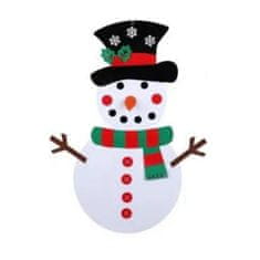 Sweetbuy Snežak iz klobučevine s snemljivimi okraski - SNOWY