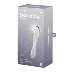 Satisfyer Dazzling Crystal 1 Glass dildo Transparent