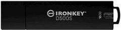 Kingston Ironkey D500S USB ključek, 16 GB, USB 3.2, FIPS 140-3 Level 3, TAA/CMMC, AES-256 bit