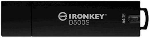 Kingston Ironkey D500S USB ključek, 64 GB, USB 3.2, FIPS 140-3 Level 3, TAA/CMMC, AES-256 bit