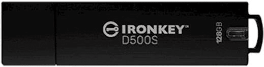 Kingston Ironkey D500S USB ključek, 128 GB, USB 3.2, FIPS 140-3 Level 3, TAA/CMMC, AES-256 bit