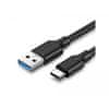 USB A 3.0 na USB-C kabel, 0,5m, črn (20881)