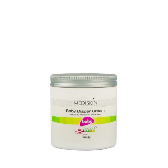 Mediskin Izdelki za osebno nego bela Mediskin [Baby Diaper Cream] Krem dla dzieci na pieluszkowe podrażnienia skóry 500 ml