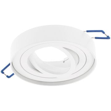 LUMILED Vgradna okrogla halogenska svetilka MIDI 20mm bela premična cev