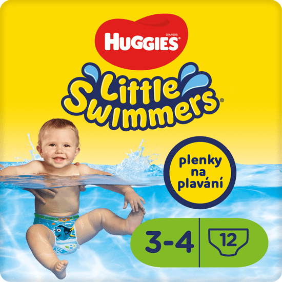 Huggies plavalne plenice Little Swimmers 3-4 (7-15 kg) 12 kos