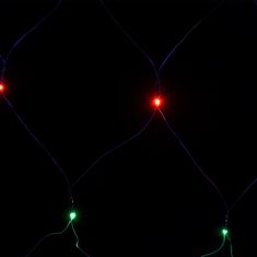 Vidaxl Novoletna svetlobna mreža večbarvna 4x4 m 544 LED lučk