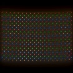 Vidaxl Novoletna svetlobna mreža večbarvna 3x3 m 306 LED lučk