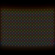 Vidaxl Novoletna svetlobna mreža večbarvna 3x2 m 204 LED lučk