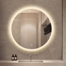 S6 Steklarstvo Šest Okroglo LED ogledalo S617B, fi 70cm, LED kopalniško ogledalo, 3 barve LED, dimmer, antifog