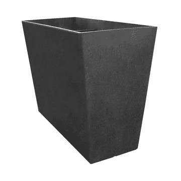 Multy Home Cvetlični lonec Sonata Trough črn 33x71x50 cm