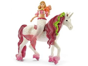 Schleich SLH70593 Schleich Bayala - Morska vila Feya na podvodnem samorogu, otroške figurice 5+
