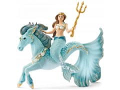 Schleich SLH70594 Schleich Bayala - Morska vila Eyela na morskem konju, otroške figurice 5+ 