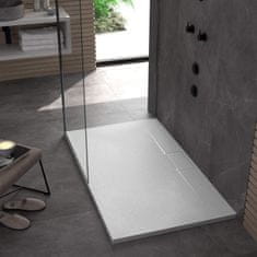 REA Tuš kad Bazalt long White 80x100