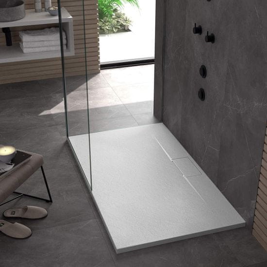 REA Tuš kad Bazalt Long White 90x120