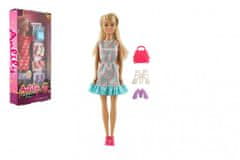 Teddies Anlily plastična lutka 28cm z modnimi dodatki 2 barvi