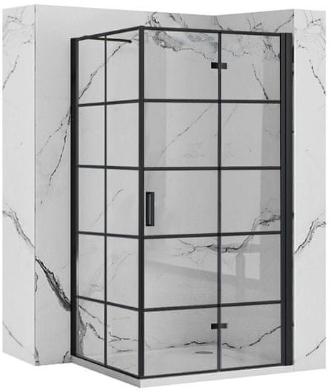 REA Molier Black 100x80 tuš kabina