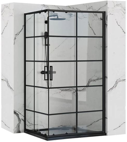 REA Concept Black 80x100 tuš kabina