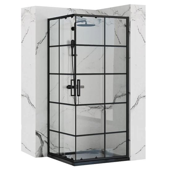REA Concept Black 80x80 Tuš kabina
