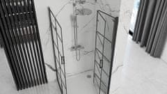 REA Tuš kabina Molier Black Double 80x80
