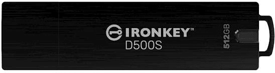 Kingston Ironkey D500S USB ključek, 512 GB, USB 3.2, FIPS 140-3 Level 3, TAA/CMMC, AES-256 bit
