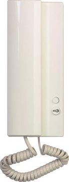 TESLA Domači telefon Elegant z zvočnim signalom in 1 gumbom el. 1 ključavnica, bela