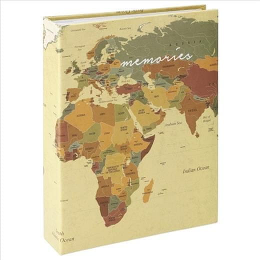 Hama Foto album memo WORLD MAP 10x15/200, nalepke, zložljiv