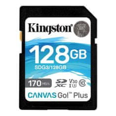 Kingston Pomnilniška kartica SDXC U3 V30 128 GB, 170/90 MB/s