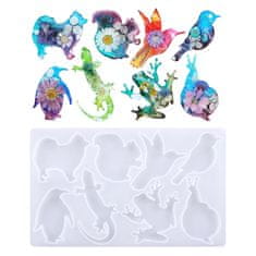 Artline Epoxy Resin Silikonski kalup - Zemeljske živali, 23,1x14x0,8 cm