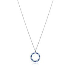 Viceroy Čudovita srebrna ogrlica z modrimi cirkoni Elegant 9121C000-33