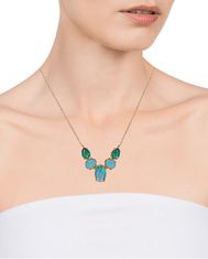 Viceroy Čudovita pozlačena ogrlica s kristali Elegant 13168C100-59