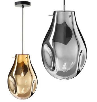 Toolight Stropna viseča steklena svetilka APP328-1CP Amber