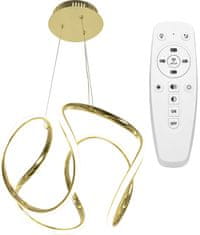Toolight LED viseča sodobna stropna svetilka + PILOT APP386-CP Gold