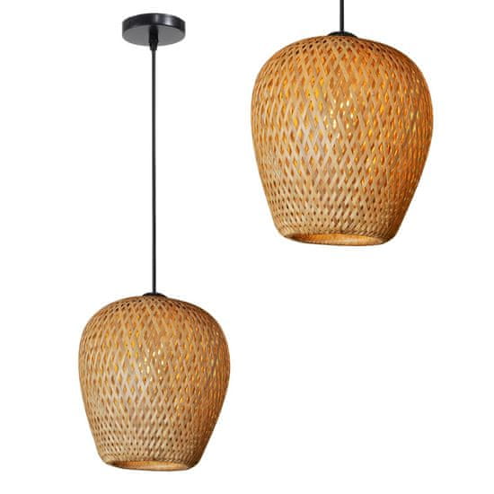 Toolight STROPNA VISEČA SVETILKA BOHO NARAVNA APP885-1CP