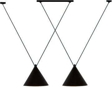 Toolight stropna svetilka v mansardnem slogu APP548-2CP Black