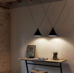 Toolight stropna svetilka v mansardnem slogu APP548-2CP Black