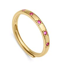 Viceroy Eleganten pozlačen prstan z roza cirkoni Trend 9119A01 (Obseg 53 mm)